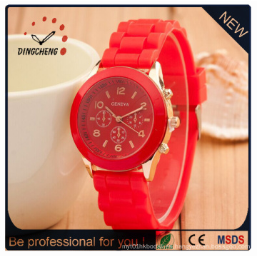 Reloj de moda personalizado, reloj de gelatina de silicona, reloj de caramelo lindo (DC-351)